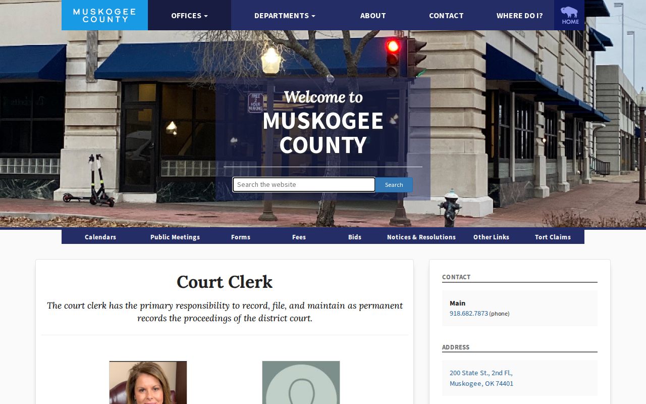 Muskogee County court record access for a 24-hour jail release